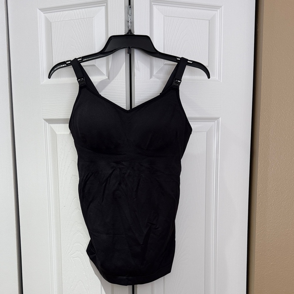Black pumping/breast-feeding Tank Top